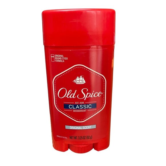 Old Spice Classic Mens Deodorant Round Stick Original Scent 3.25 Oz Lot Of 6 - Picture 2 of 3